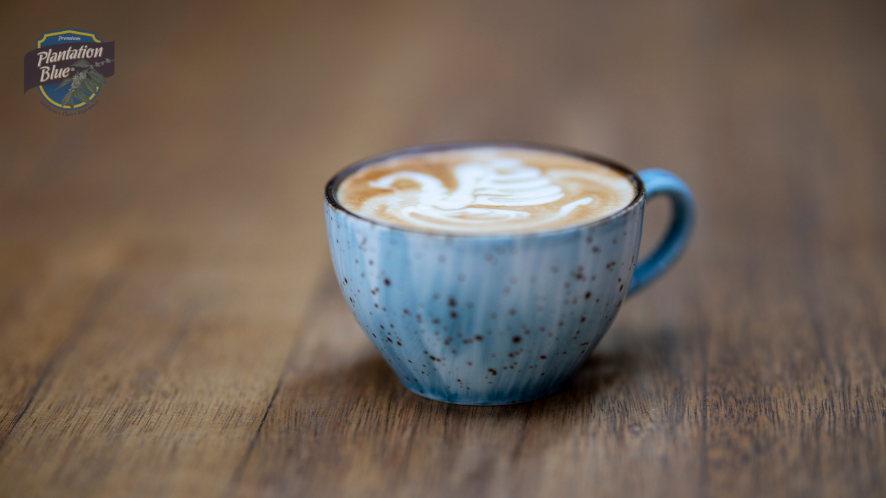 Freshly brewed Blue Mountain Coffee in a ceramic cup featuring a rich aroma and balanced acidity.