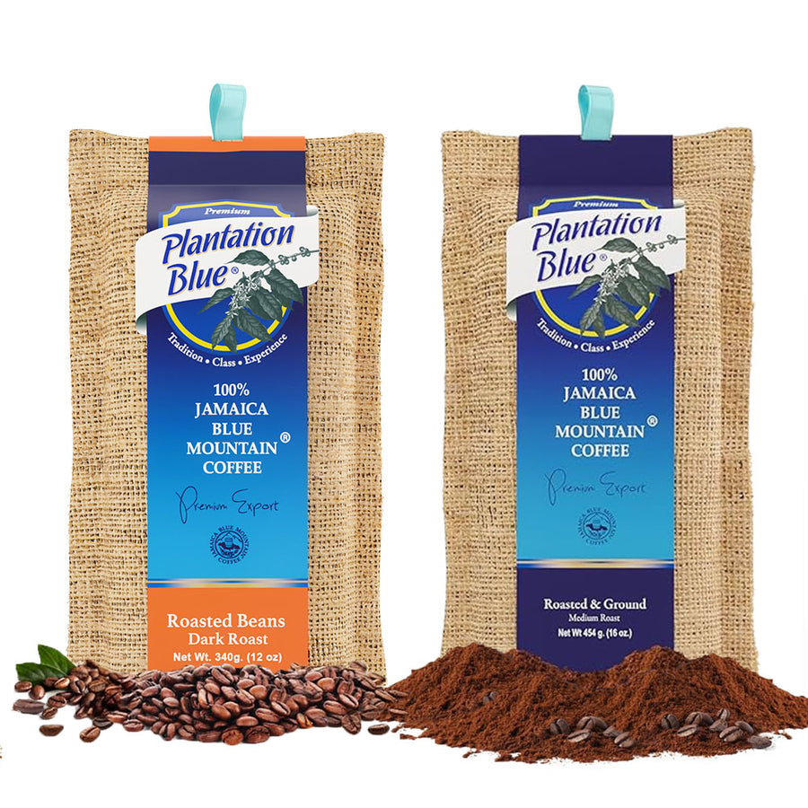 12oz Dark Roast Whole Beans & 1lb Medium Roast Ground