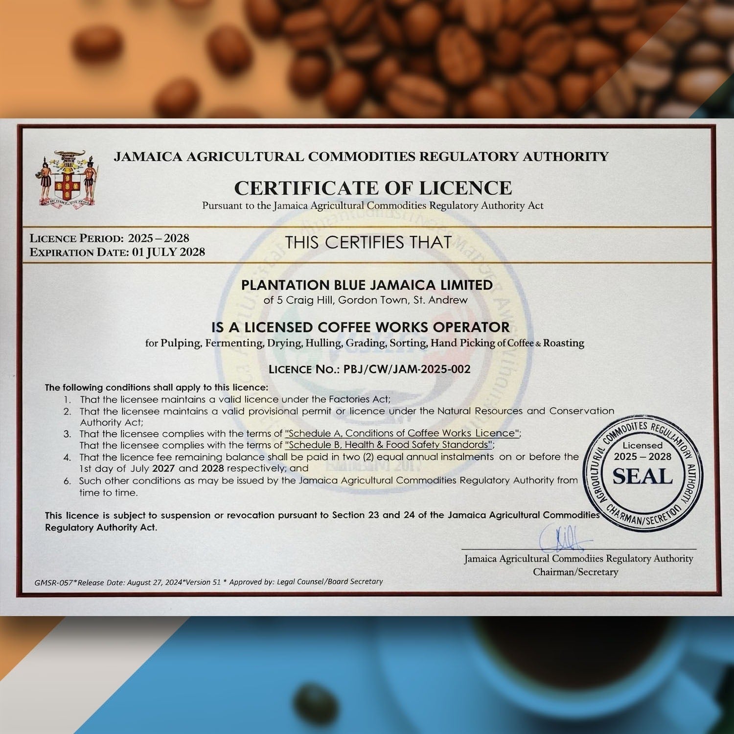 Jamaica Blue Mountain Coffee 8oz | Smooth Ground Cup HQ