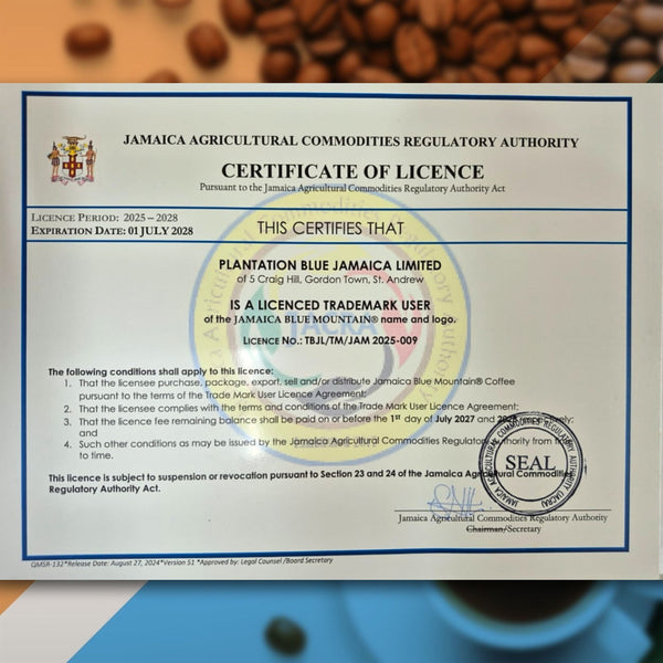JACRA Jamaica Blue Mountain trademark licence